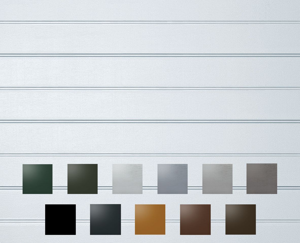 Ribbed Made To Measure Framed Sectional Garage Door, (H)2434mm (W)3353mm Price Comparisons | Compare The Build