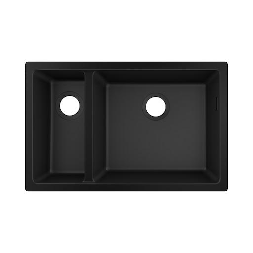 hansgrohe S51 Graphite Black SilicaTec Undermount Kitchen Sink - 1.5 Bowl S510-U635 Price Comparisons | Compare The Build