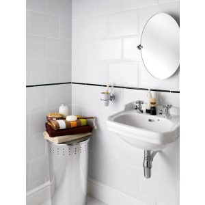 Wickes Bevelled Edge White Gloss Ceramic Wall Tile 300 x 200mm | Compare The Build