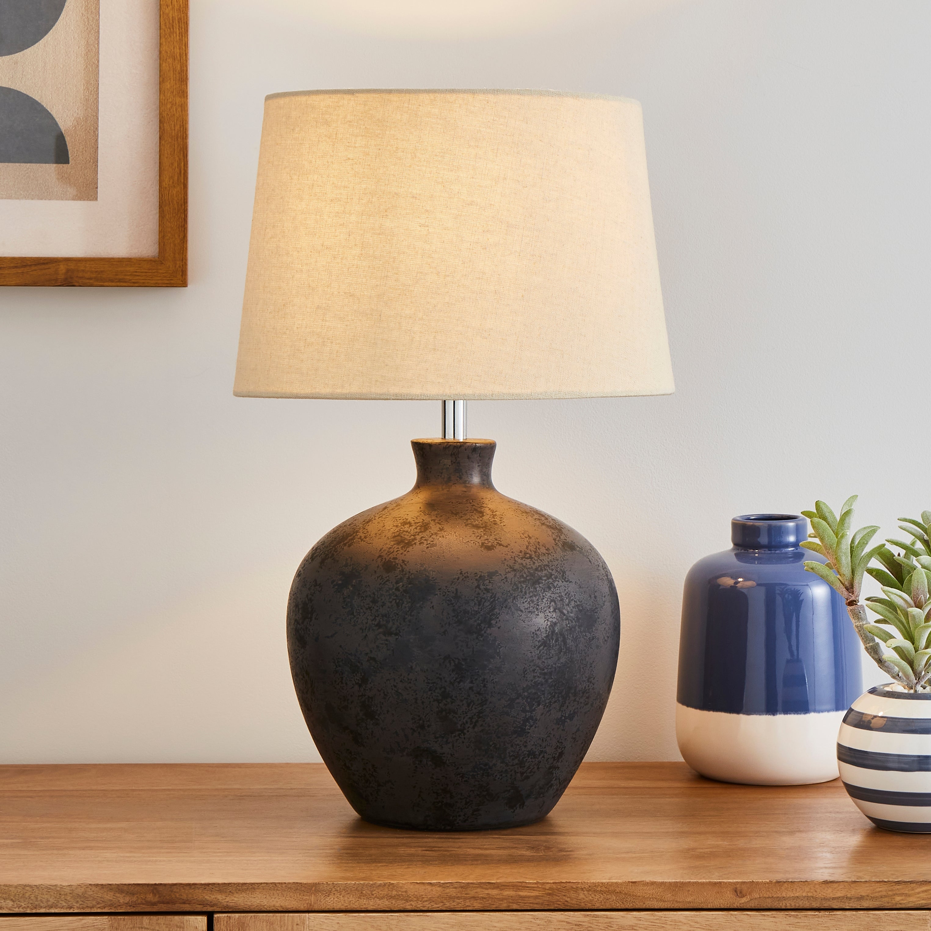 Santiago Table Lamp Black Price Comparisons | Compare The Build