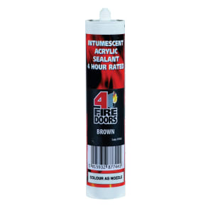 4FireDoors Intumescent & Acoustic Acrylic Sealant - Brown 310ml | Compare The Build