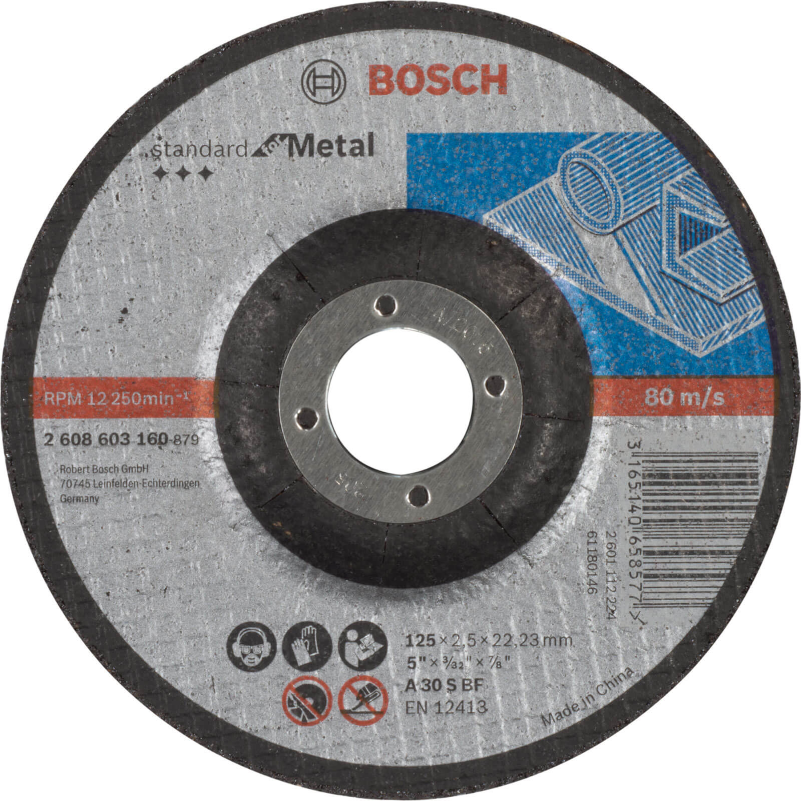 Bosch Standard Depressed Centre Metal Cutting Disc 125mm 2.5mm 22mm Price Comparisons | Compare The Build