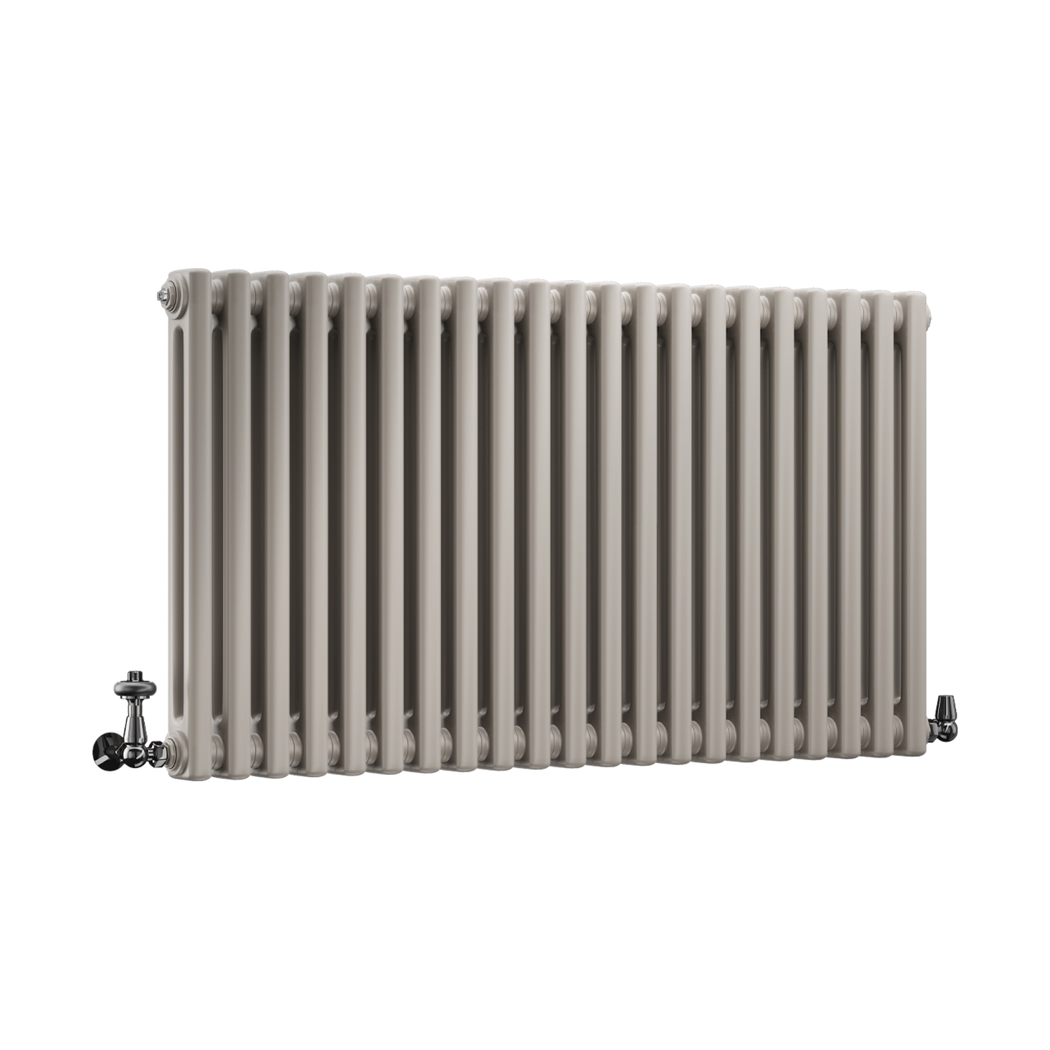 DQ Modus 2 Column Horizontal Radiator, Stone Grey, 600mm x 1220mm Price Comparisons | Compare The Build