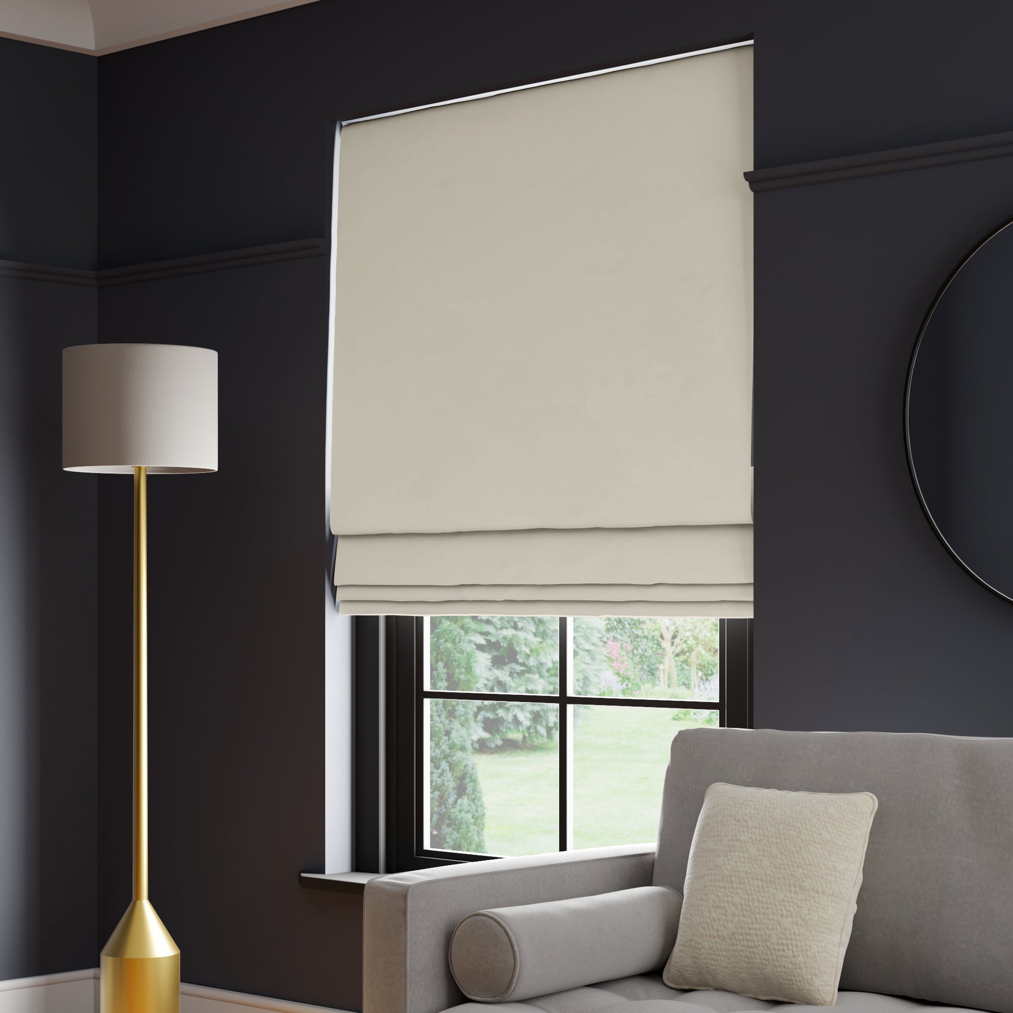 Panama Cotton Made to Measure Roman Blind Panama Natural Price Comparisons | Compare The Build