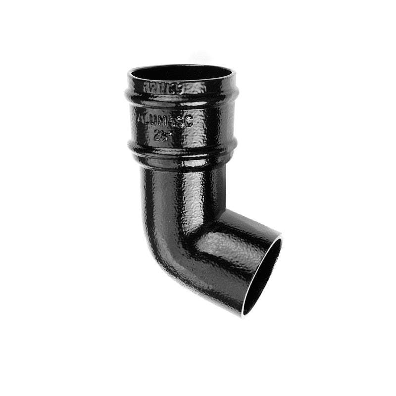 Aluminium Guttering Round Downpipe 135dg Bend 75mm - Textured Black Alumasc RW2/327/PPC/TXT/9017 Price Comparisons | Compare The Build