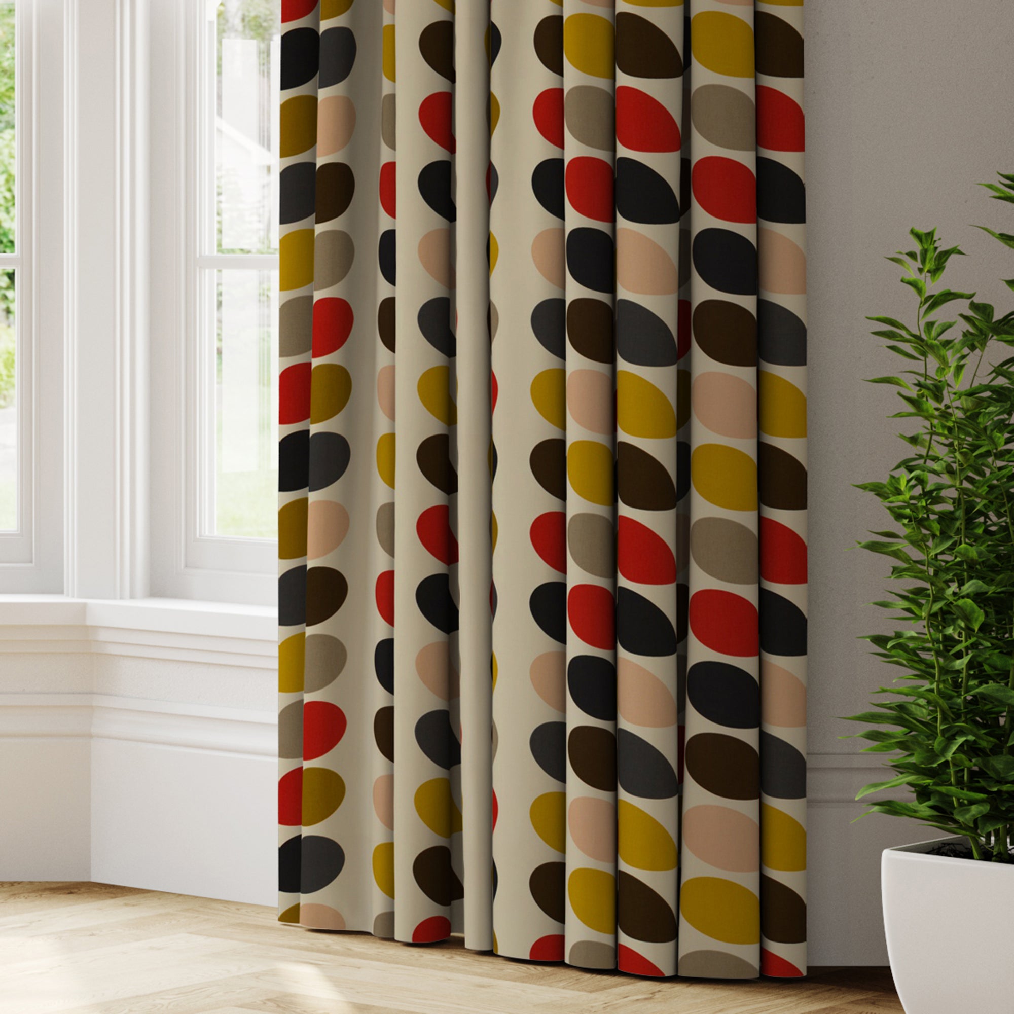 Orla Kiely Tomato Stem Made to Measure Curtains multicoloured Price Comparisons | Compare The Build