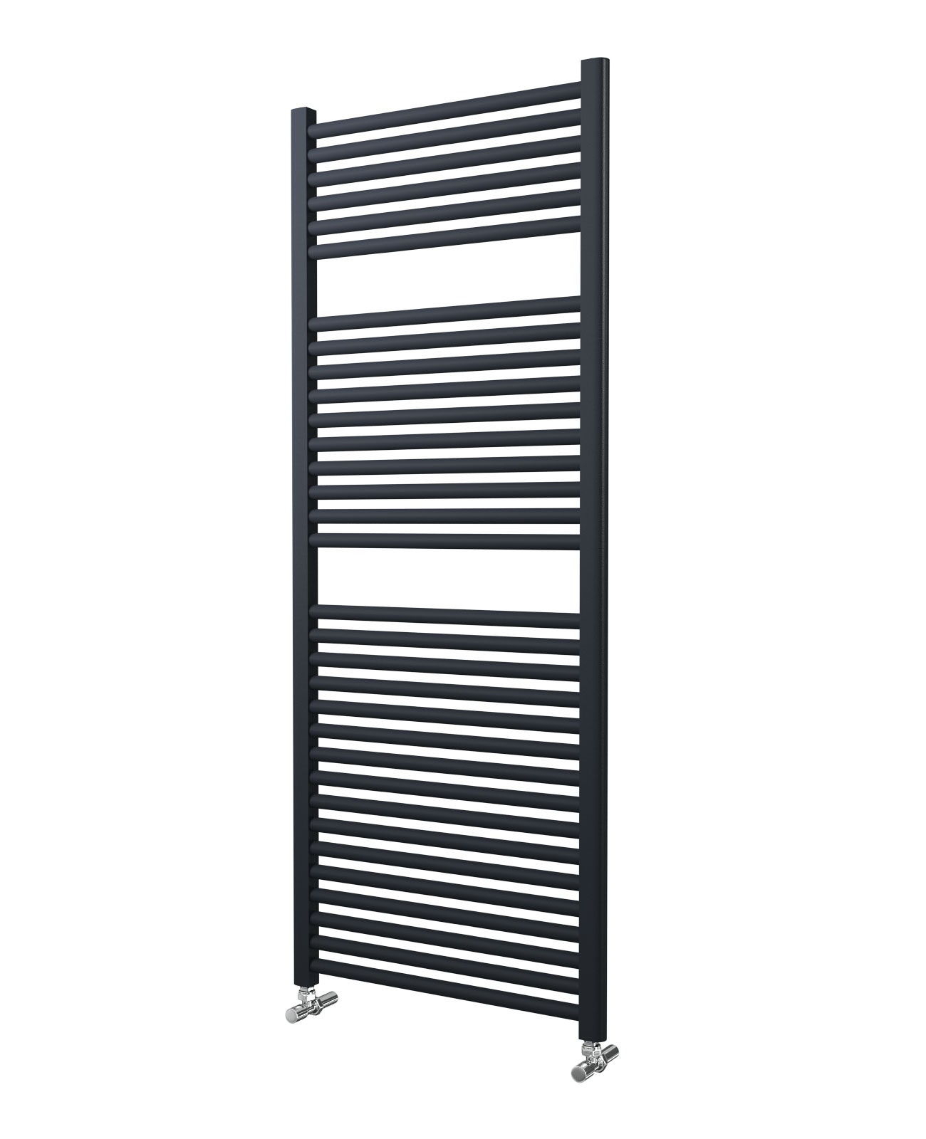 Lazzarini Roma Ladder Rail - 25mm, Anthracite Straight, 1512x600mm | Compare The Build