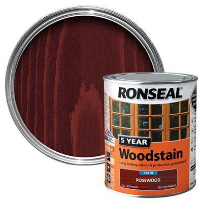 Ronseal Rosewood High Satin Sheen Wood Stain, 0.75 Price Comparisons | Compare The Build