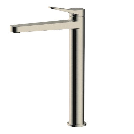 RAK Petit Round High Rise Basin Mixer Tap - Brushed Nickel Price Comparisons | Compare The Build