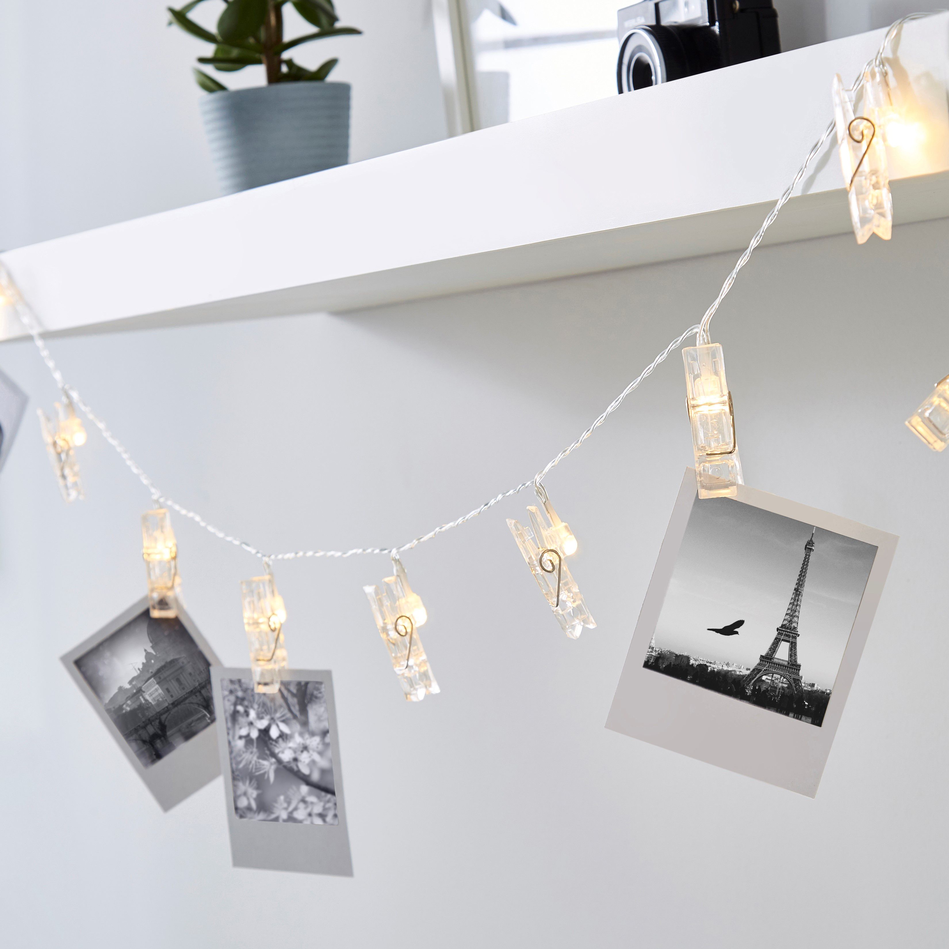 Inlight Plastic Clip Battery-Powered Warm White 10 Led Indoor String Lights | Compare The Build