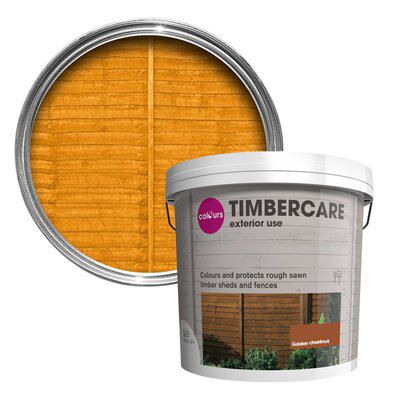 Colours Timbercare Golden Chestnut Fence & Shed Wood Stain, 5L Price Comparisons | Compare The Build