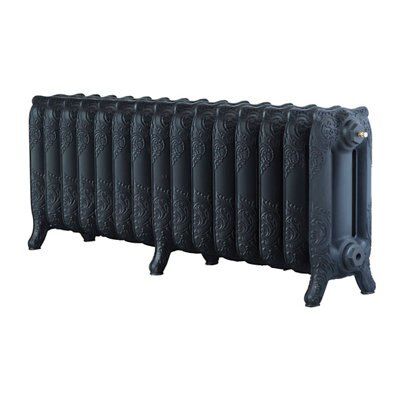 Arroll Montmartre Flat Panel 3 Column Radiator, Black Primer (W)1234mm (H)470mm Price Comparisons | Compare The Build