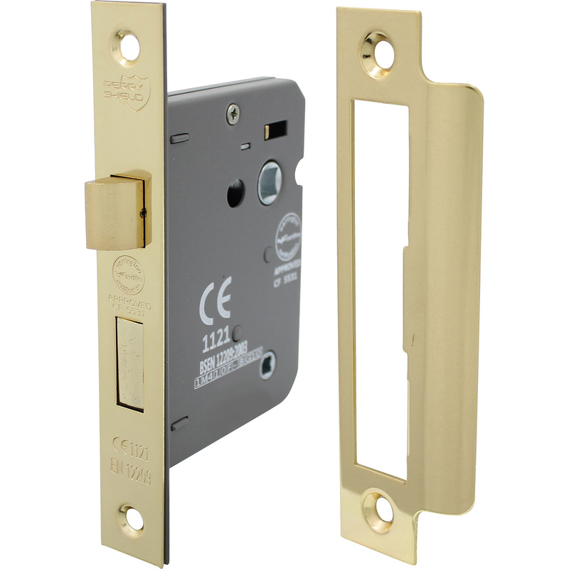 Perry Bathroom Mortice Lock 75mm Electro in Brass Price Comparisons | Compare The Build