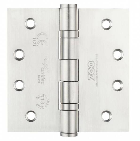 Satin Stainless Steel Ball Bearing Projection Hinge 102mm x 102mm x 3mm PAIR | Compare The Build