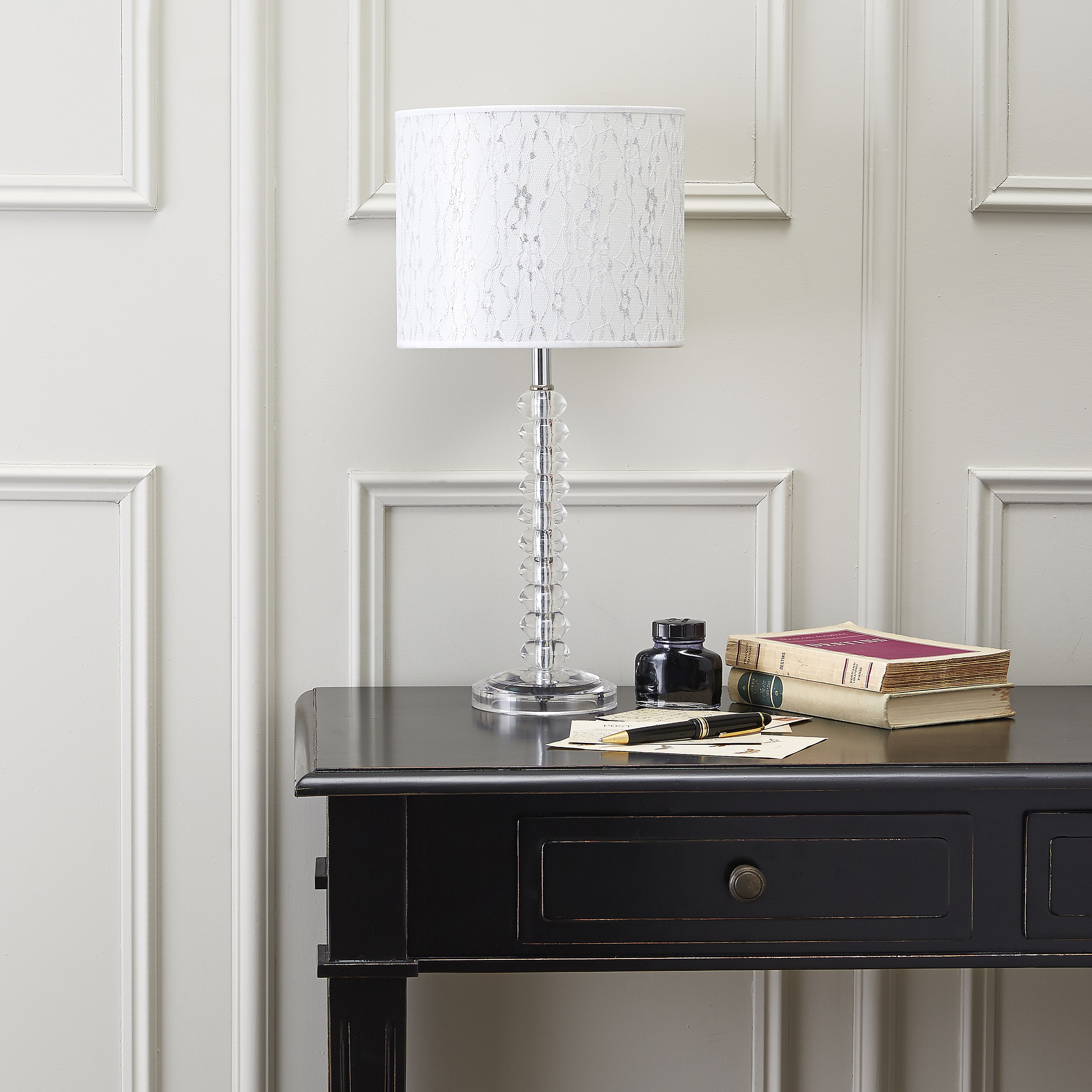 Aix Chrome Effect Halogen Table Lamp Price Comparisons | Compare The Build