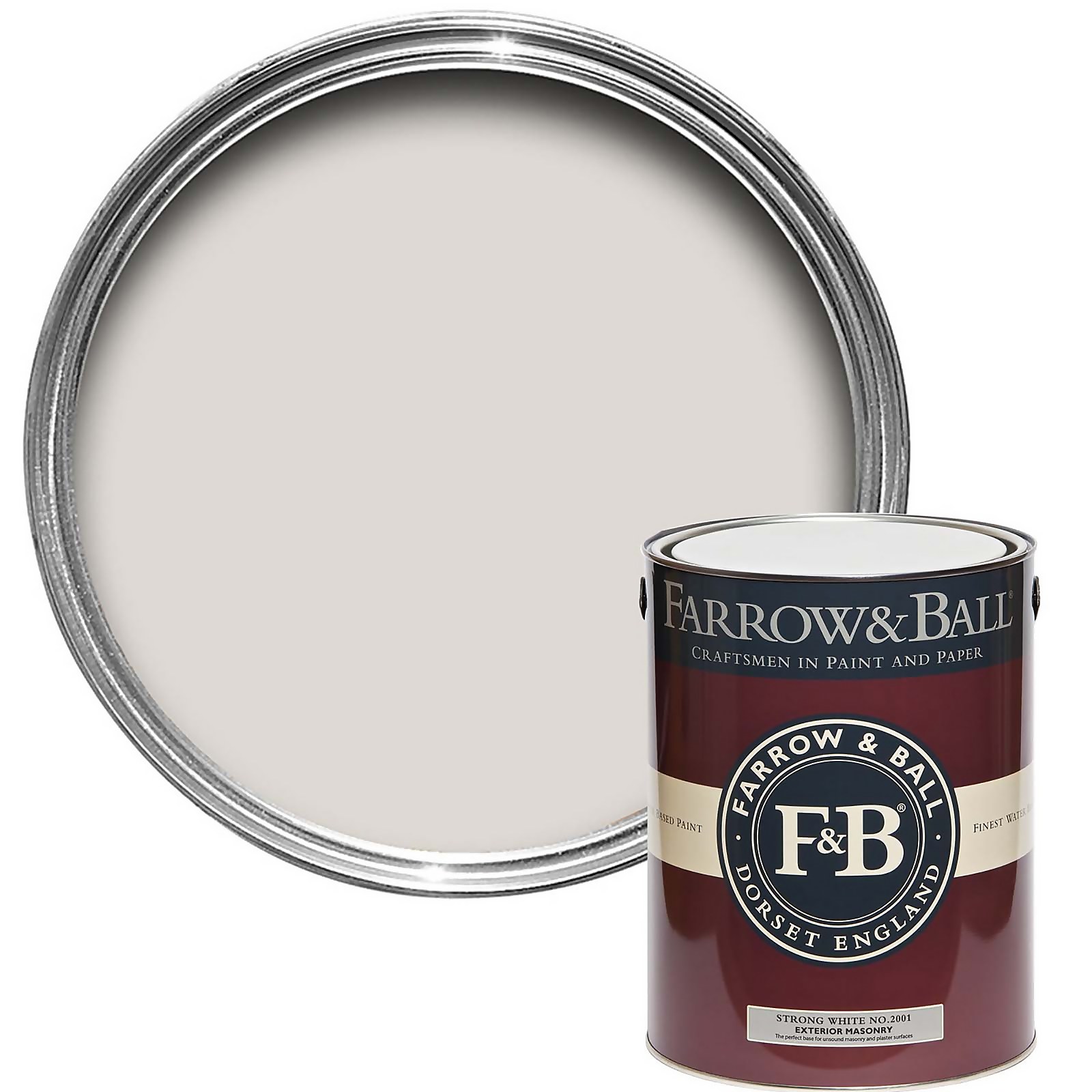 Farrow & Ball Exterior Masonry Paint Strong White - 5L Price Comparisons | Compare The Build