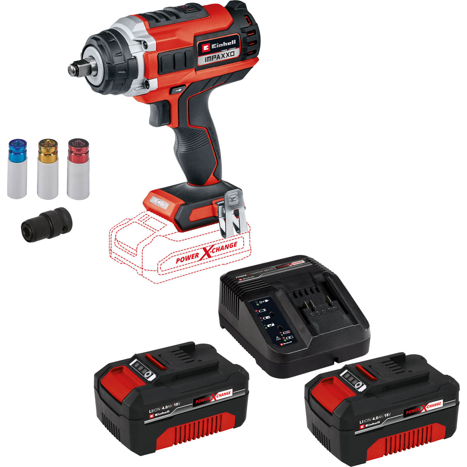 Einhell IMPAXXO 18/400 18v Cordless Brushless 1/2" Impact Wrench 2 x 4ah Li-ion Charger No Case Price Comparisons | Compare The Build