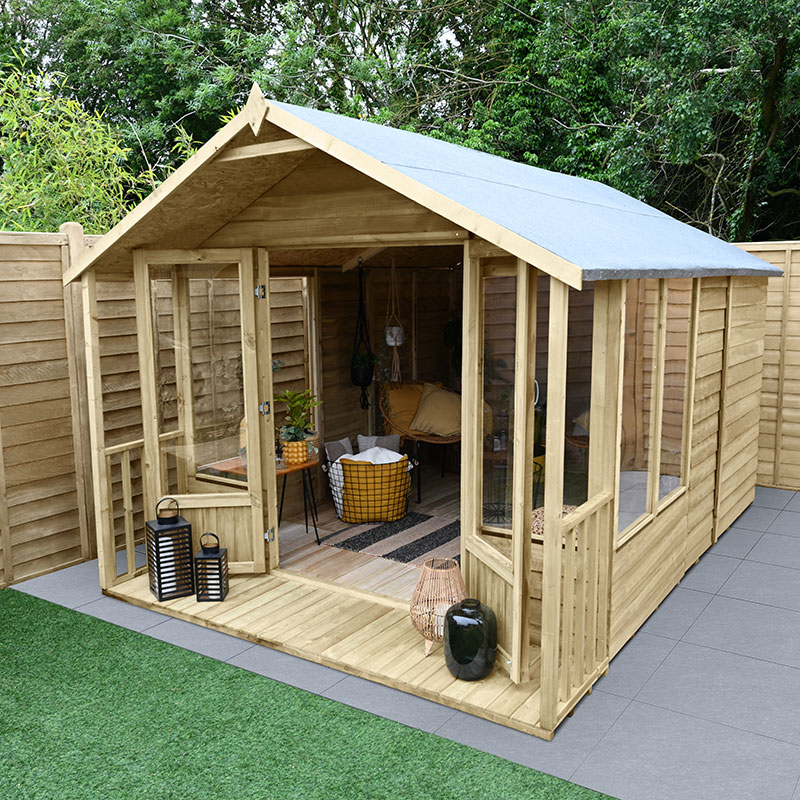 Oakley Apex 8x12 Summerhouse  - Without Base / No Installation Price Comparisons | Compare The Build