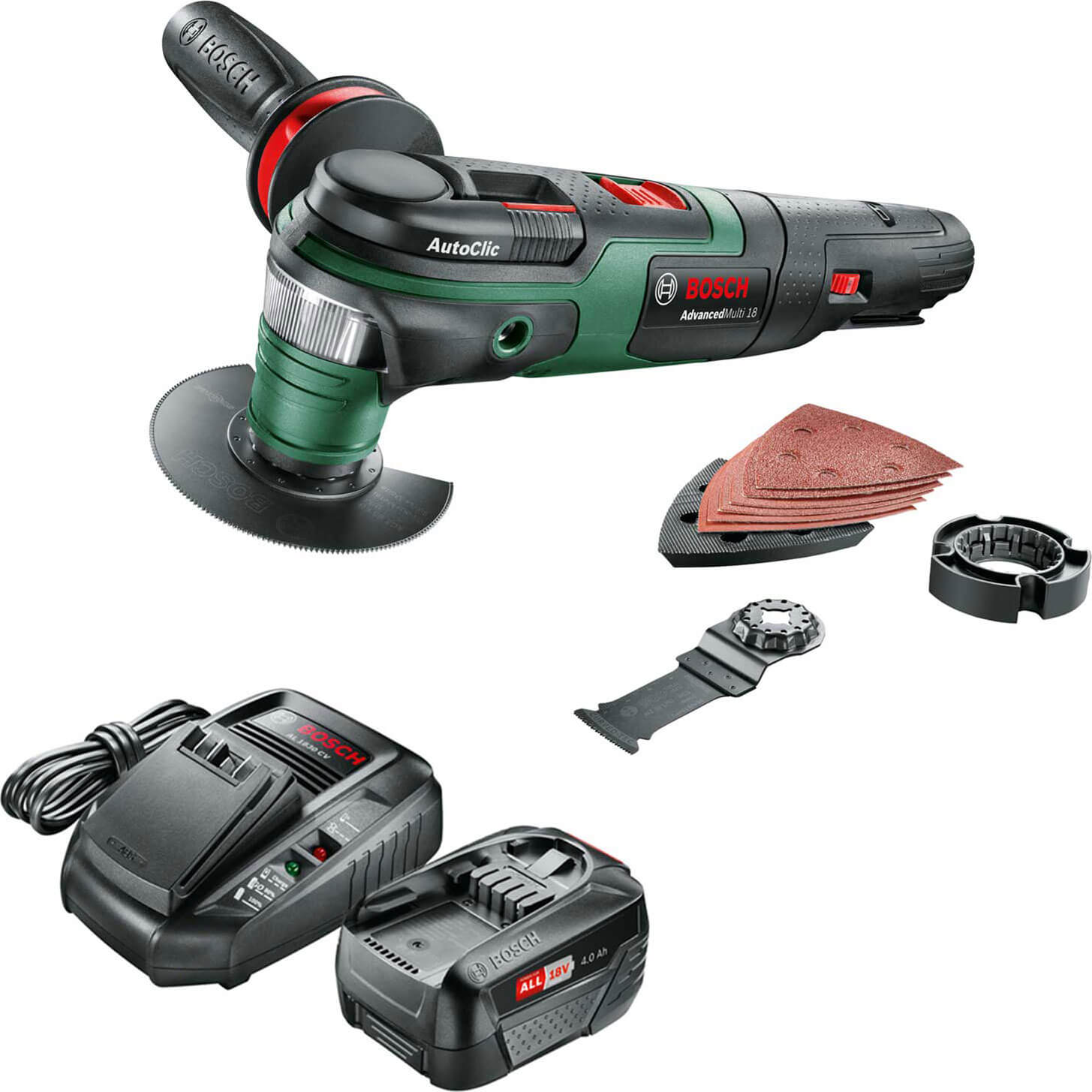 Bosch ADVANCEDMULTI 18v Cordless Starlock Oscillating Multi Tool 1 x 4ah Li-ion Charger No Case Price Comparisons | Compare The Build