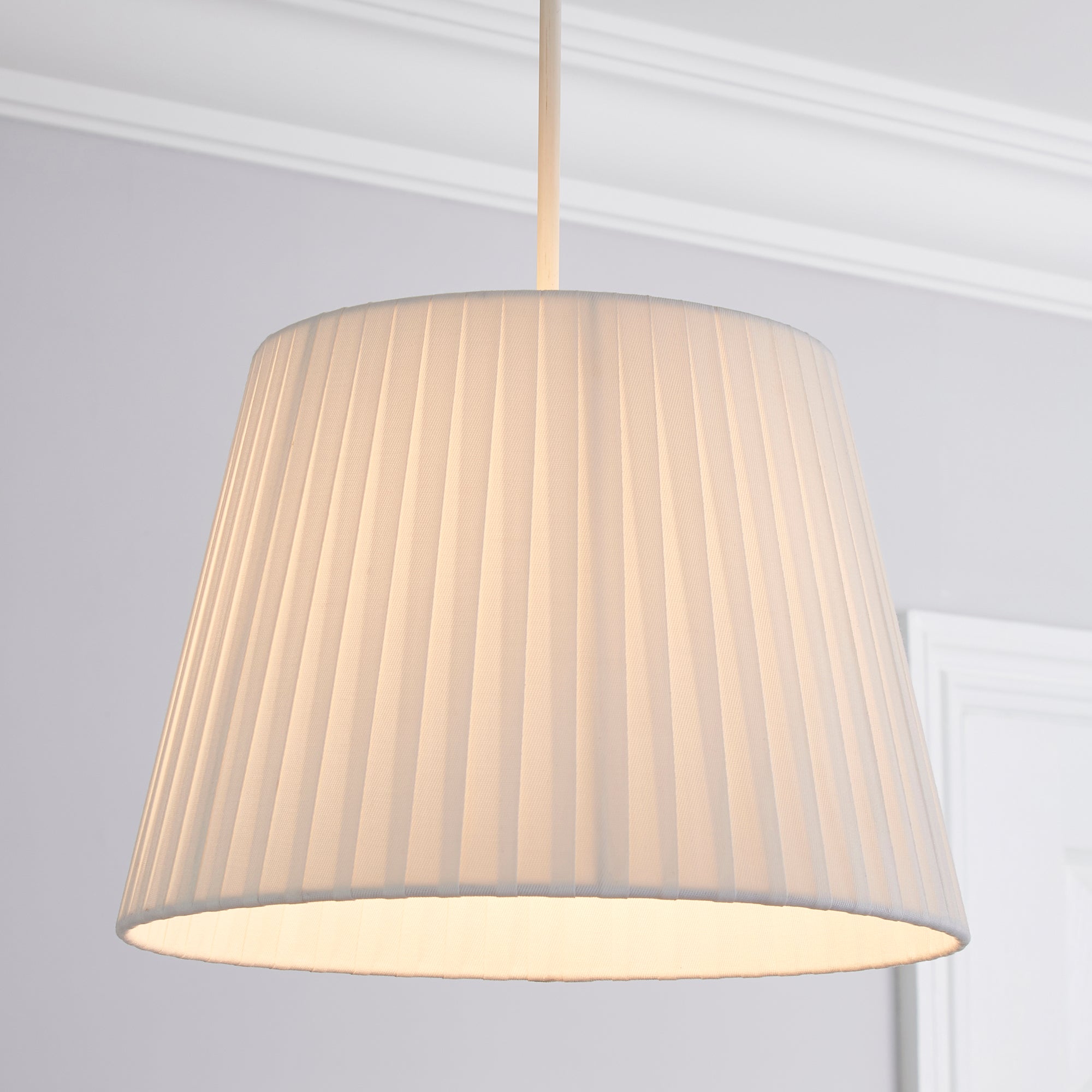 Ingrid Wrap 30cm Tapered Lamp Shade White Price Comparisons | Compare The Build