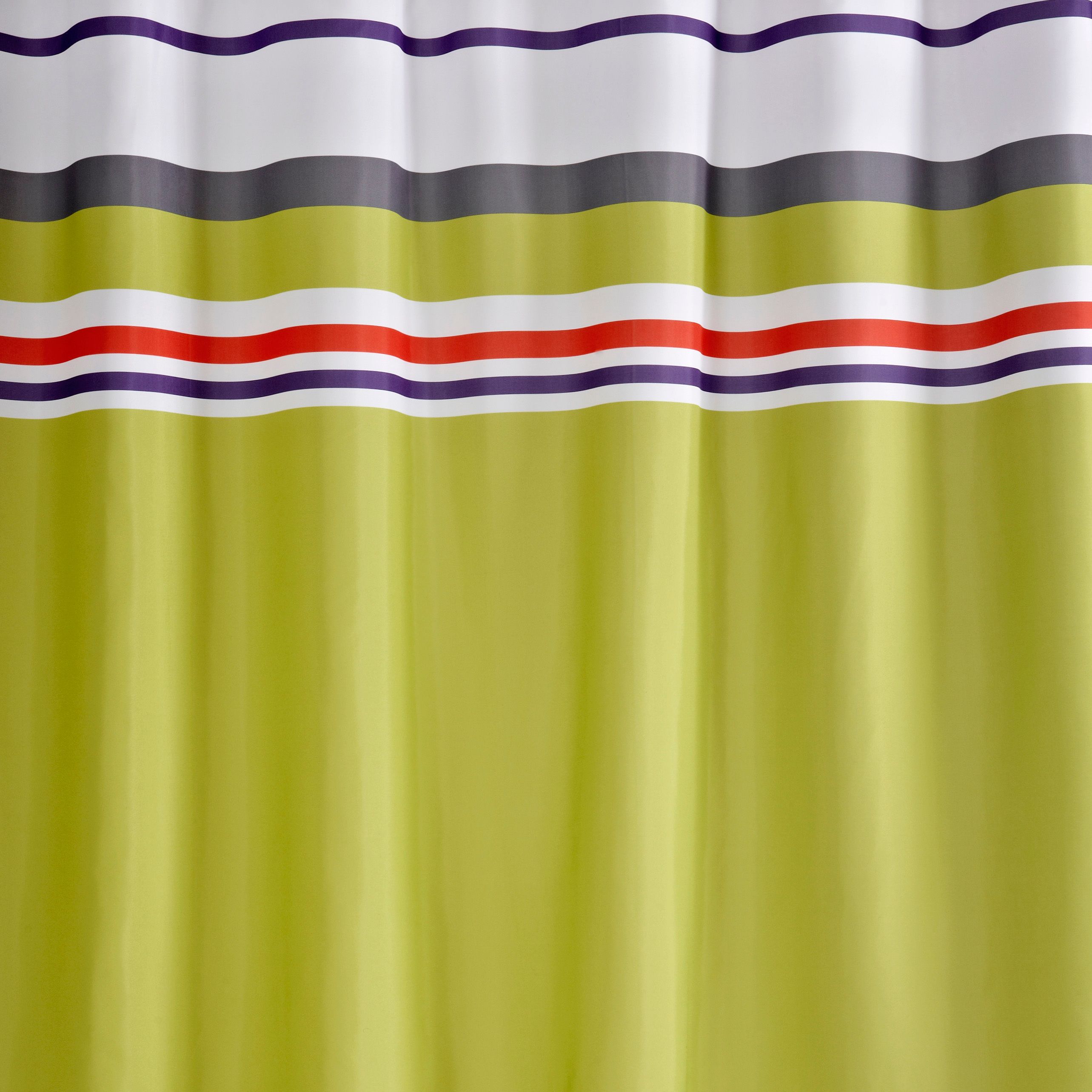 Cooke & Lewis Green Stripes Patterned Shower Curtain (L)1800 mm Price Comparisons | Compare The Build