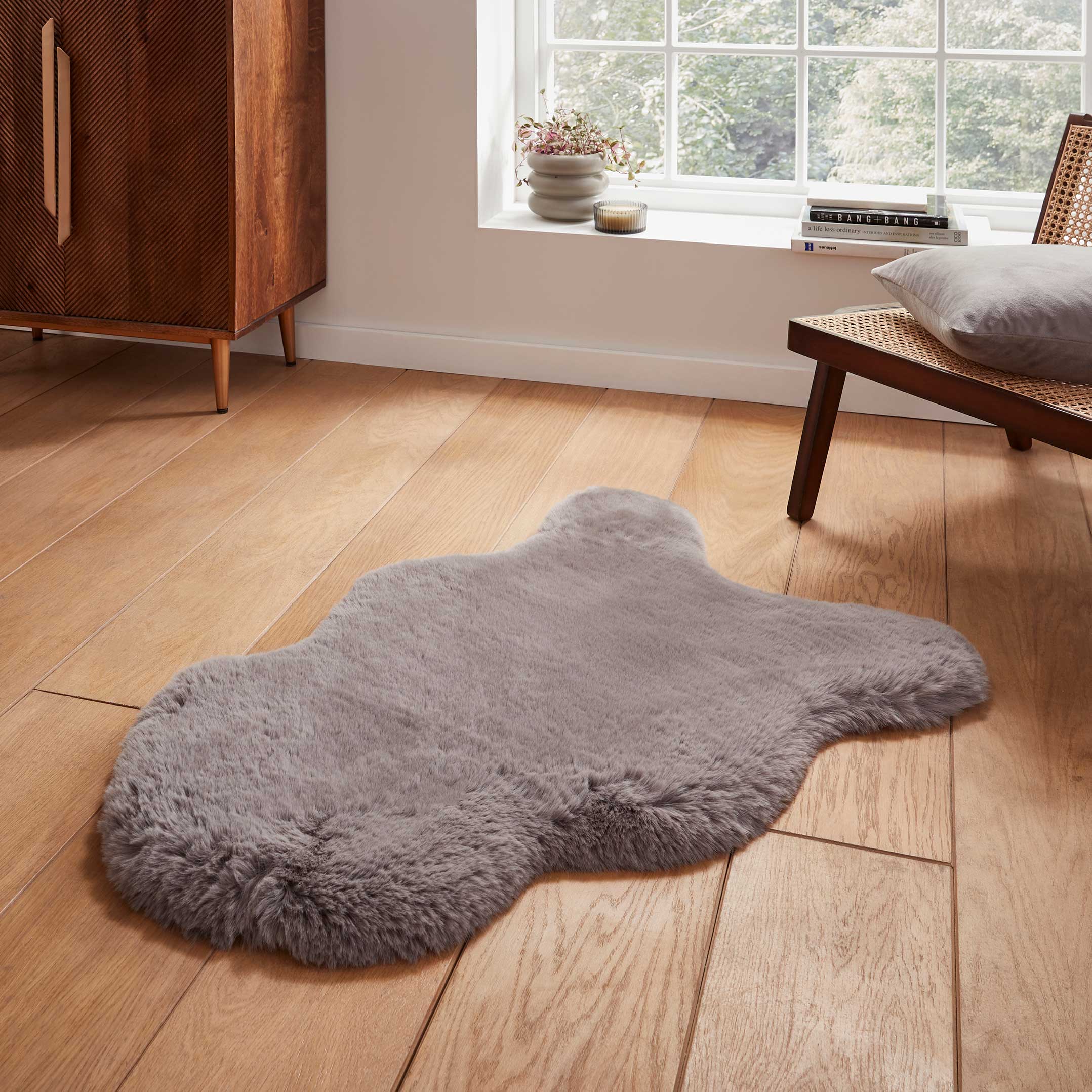 Super Teddy Sheepskin Rug Silver Price Comparisons | Compare The Build