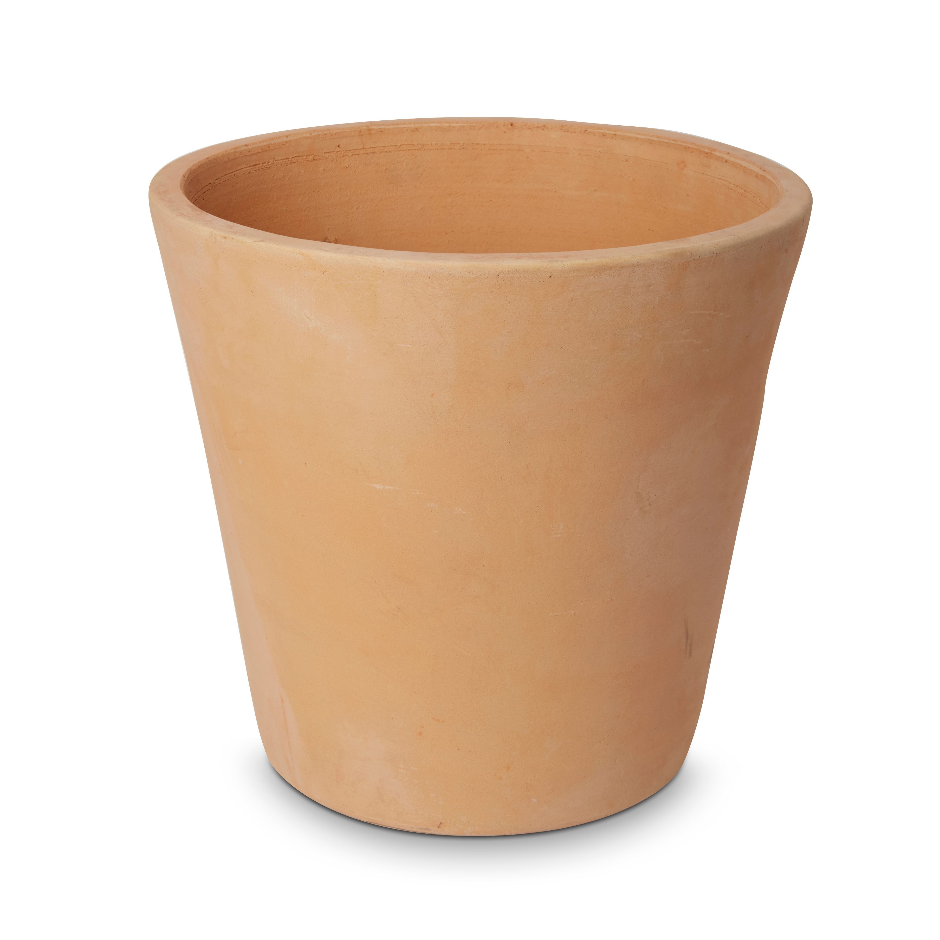 Verve Mali White Washed Terracotta Round Plant Pot (Dia)40Cm | Compare The Build