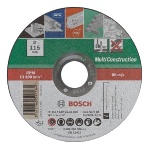 Bosch Multi Purpose Cutting Disc - 115mm | Compare The Build