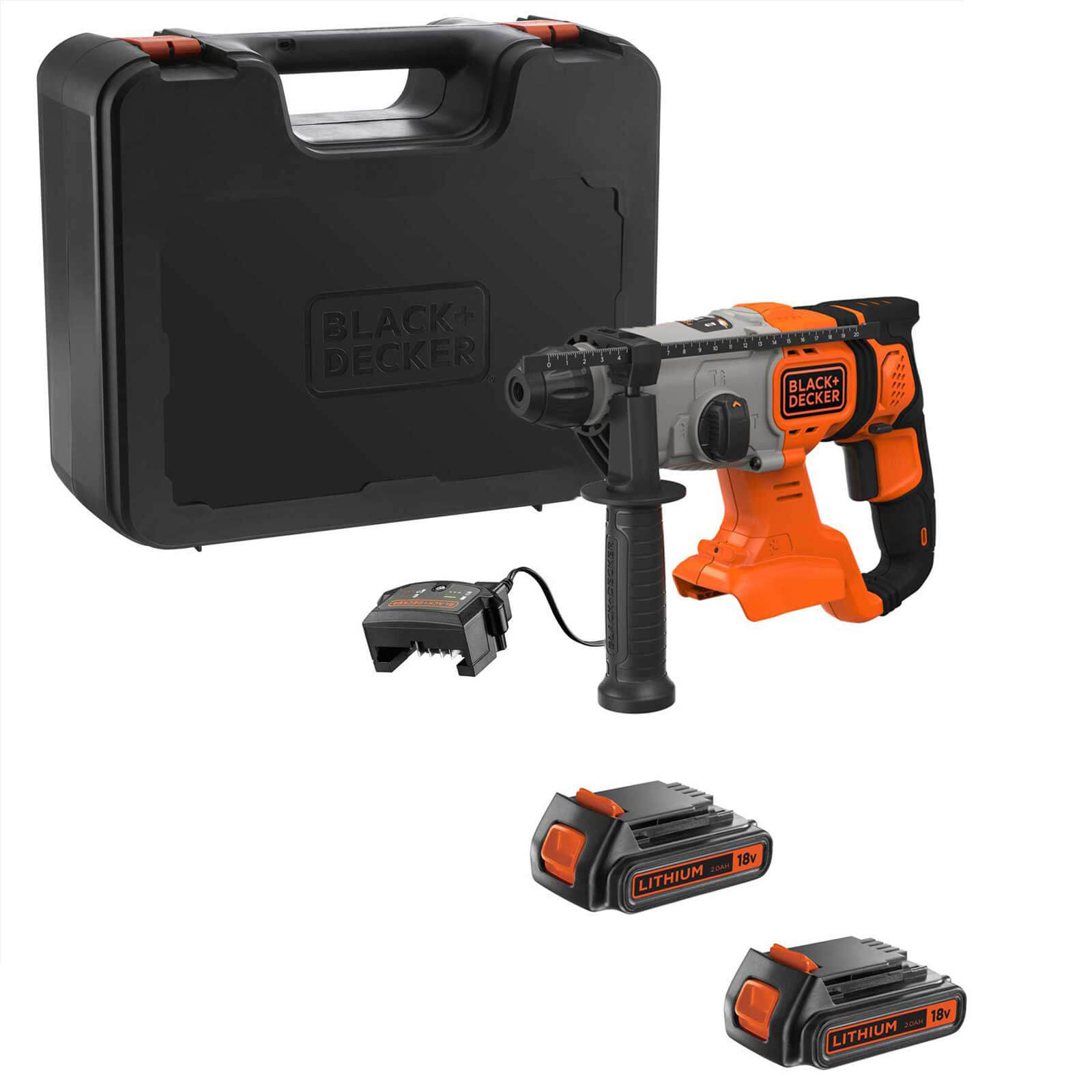 Black and Decker BCD900 18v Cordless SDS Plus Hammer Drill 2 x 2ah Li-ion Charger Case Price Comparisons | Compare The Build