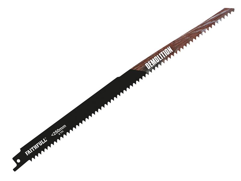 Faithfull FAISBS1411DF S1411DF Bi-Metal Sabre Saw Blade Demolition 300mm 6 TPI (Pack of 5) Price Comparisons | Compare The Build