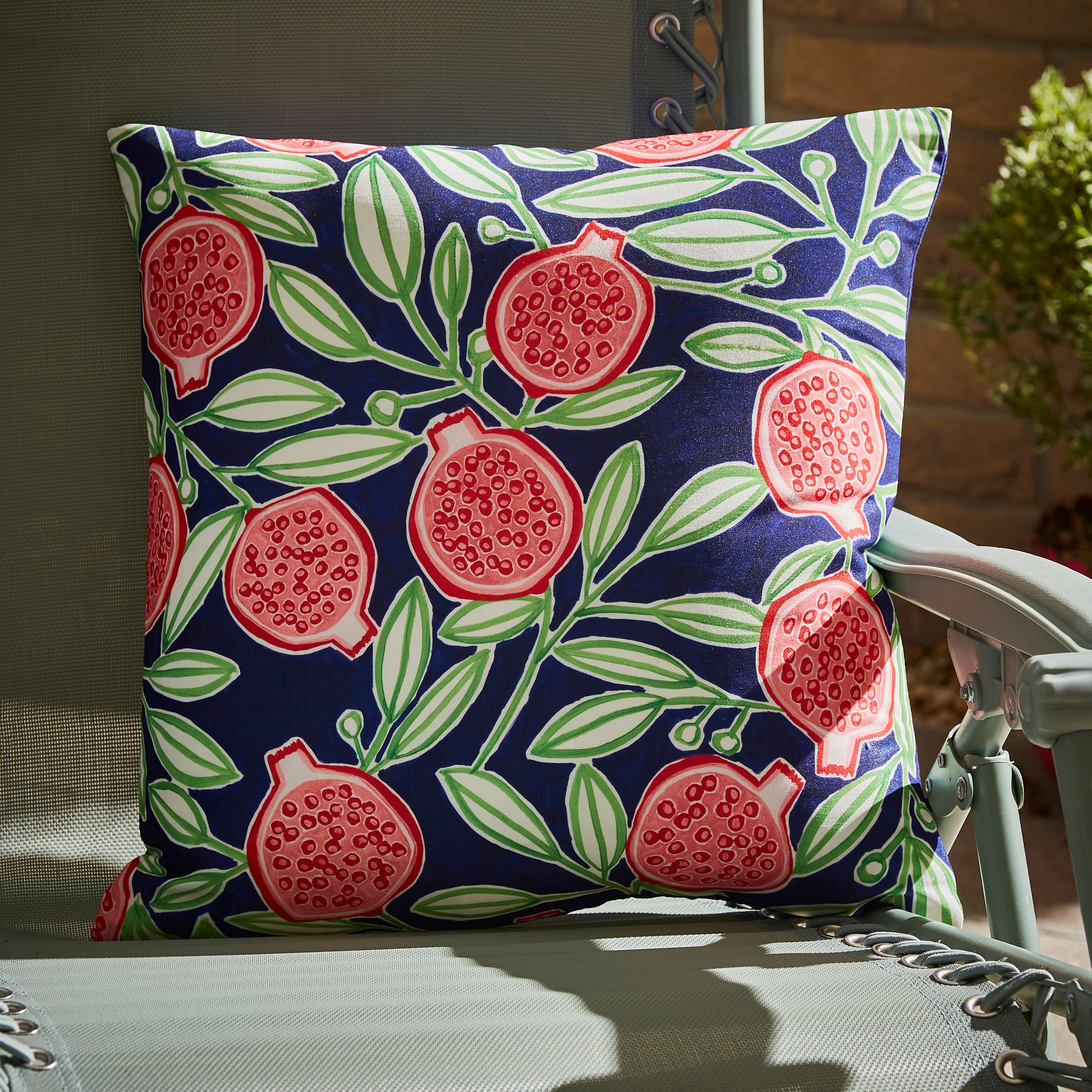 Pomegranate Square Outdoor Cushion MultiColoured Price Comparisons | Compare The Build