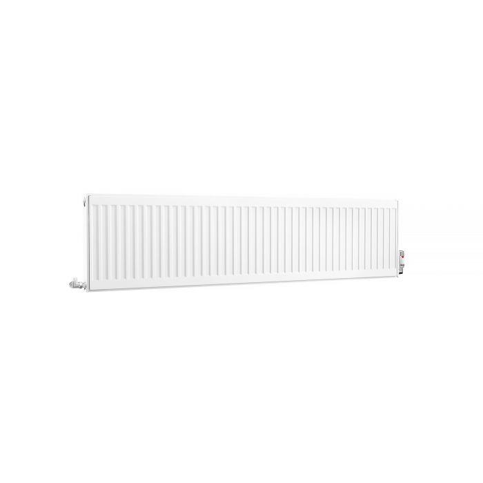 Kartell K-Rad Compact Horizontal Radiator, White, 400mm x 1600mm - Double Panel, Single Convector Price Comparisons | Compare The Build