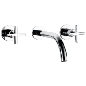 Abode Serenitie Wall Mounted 3 Hole Basin & Bath Mixer Tap - Chrome Price Comparisons | Compare The Build