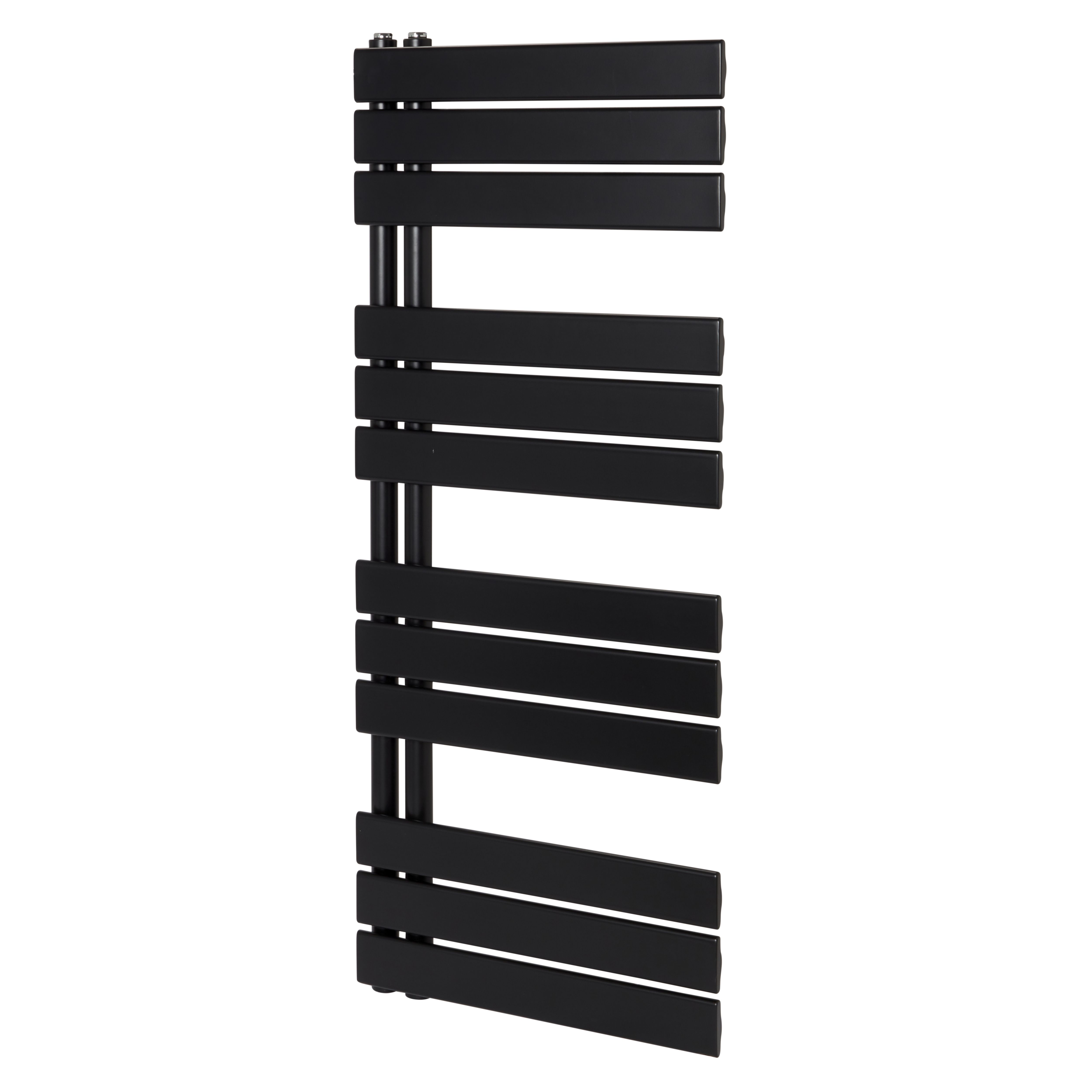 GoodHome Boxwood, Matt Black Vertical Flat Towel Radiator (W)500mm X (H)1200mm | Compare The Build