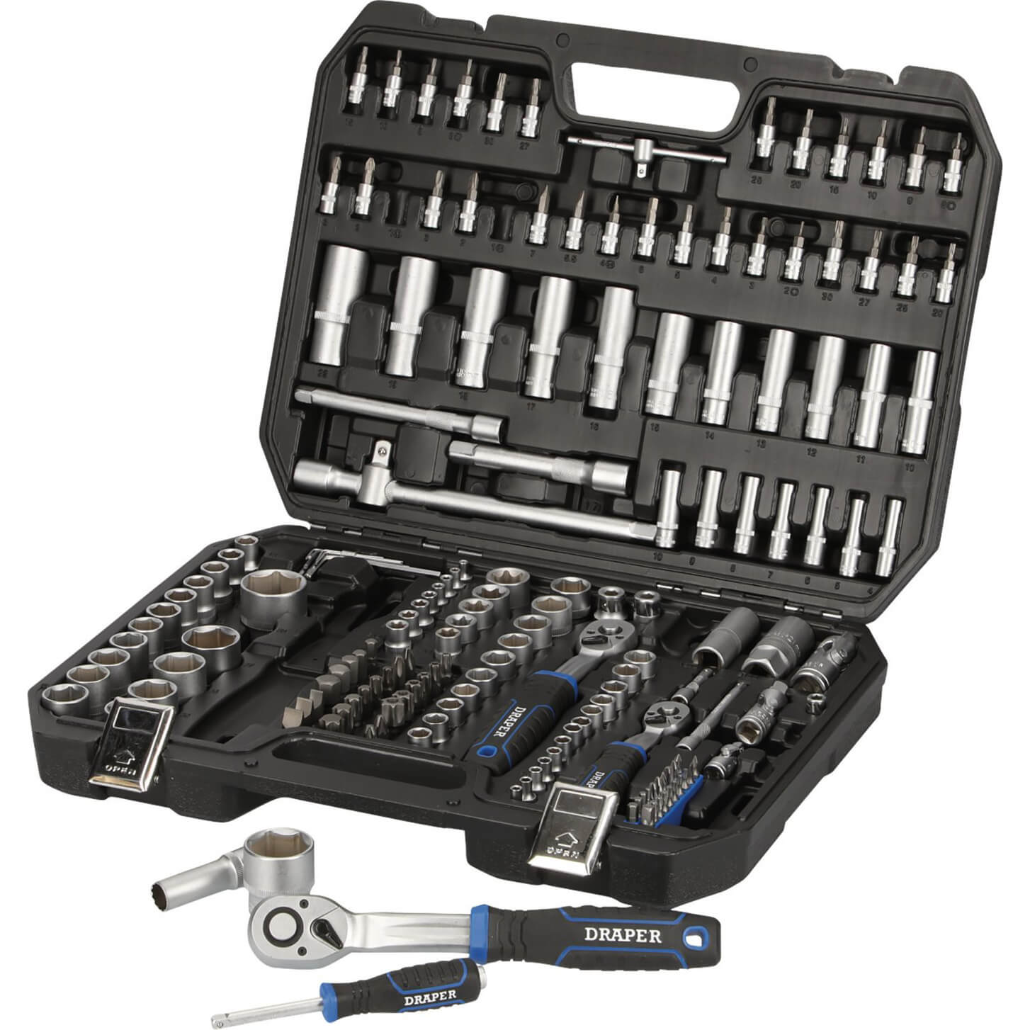 Draper Hi-Torq 171 Piece 1/4", 3/8" and 1/2" Drive Socket Set Metric Combination Price Comparisons | Compare The Build