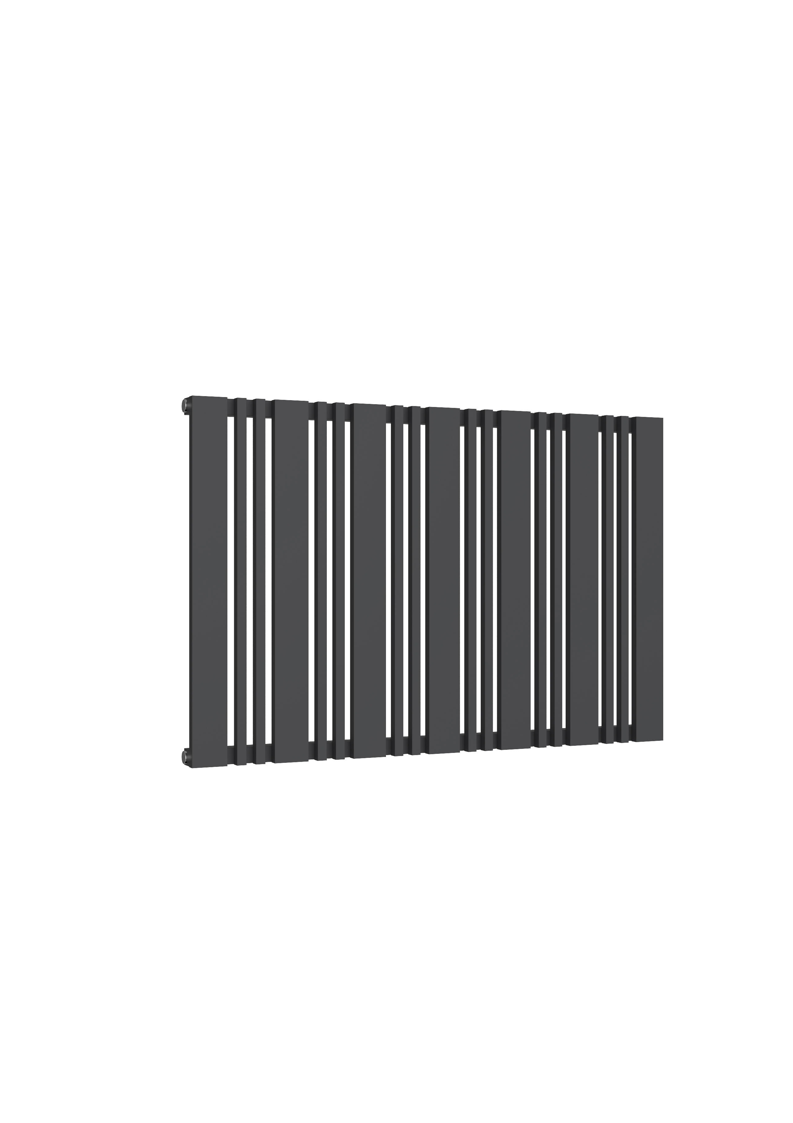 Reina Bonera Horizontal Designer Radiator, Anthracite, 550mm x 852mm | Compare The Build