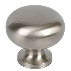 Wickes Sleek Round Door Knob - Satin Nickel 29mm Pack of 4 | Compare The Build