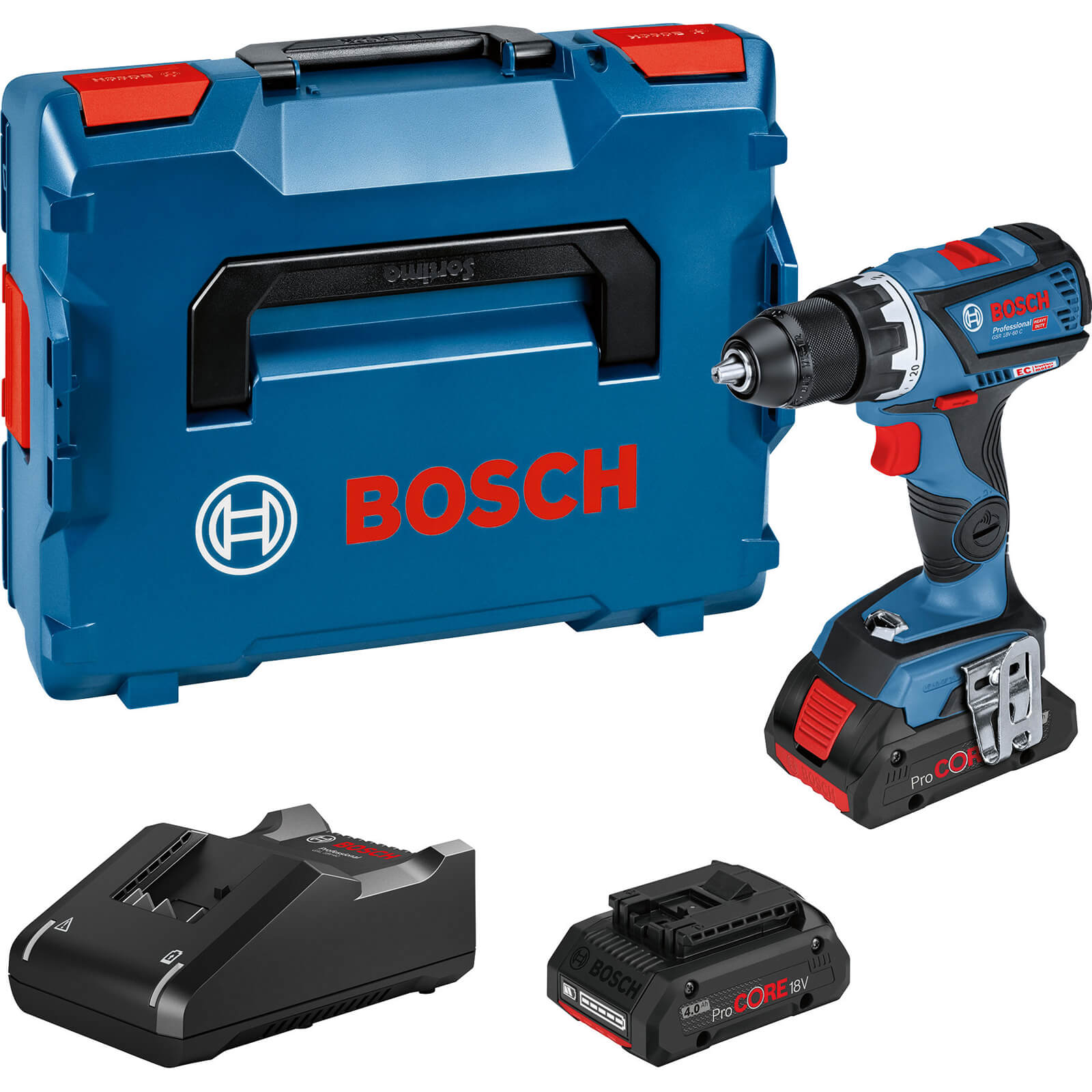 Bosch GSR 18 V-60 C 18v Cordless Connect Ready Drill Driver 2 x 4ah Li-ion ProCore Charger Case Price Comparisons | Compare The Build