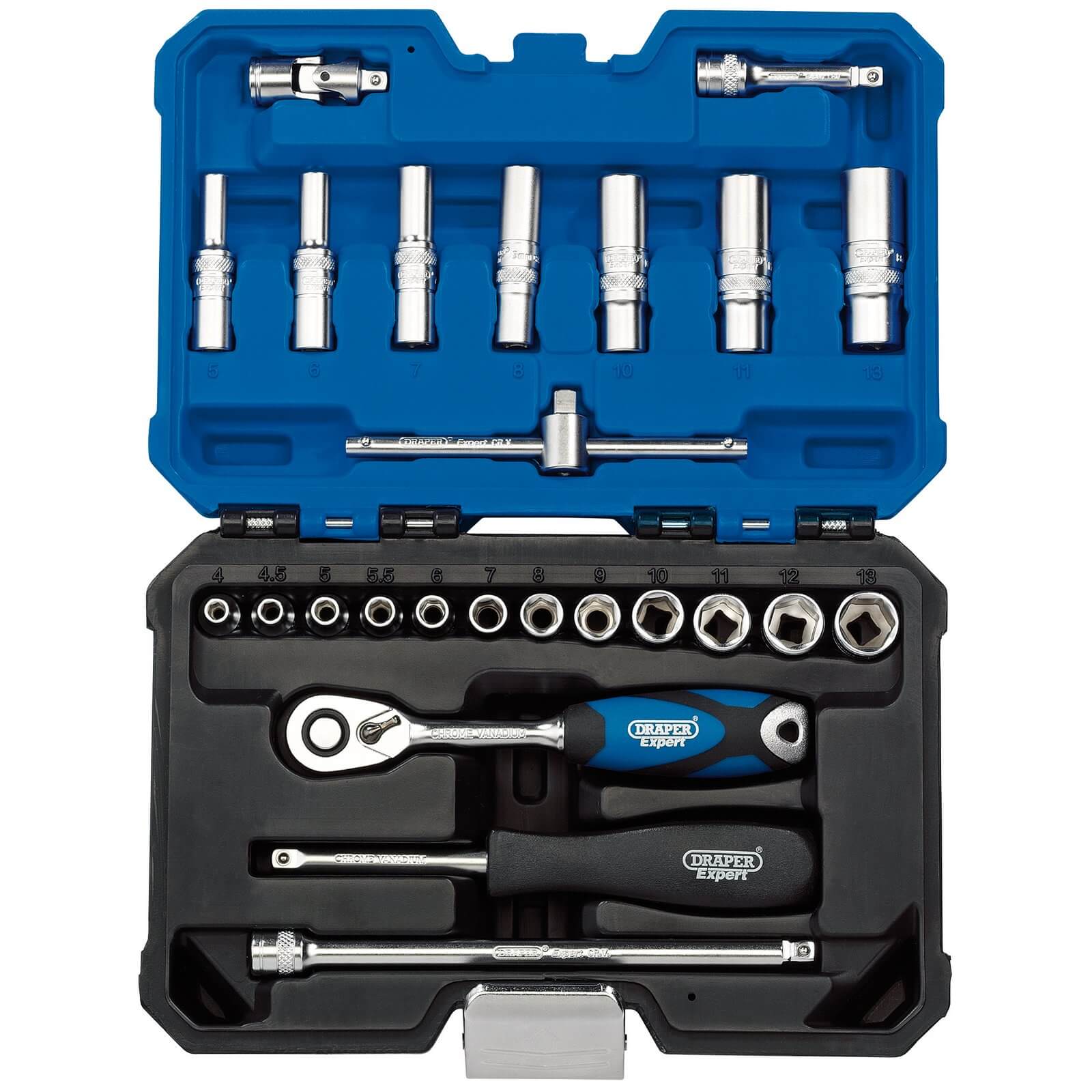 Draper 25 Piece 1/4" Drive Hex Socket Set Metric 1/4" Price Comparisons | Compare The Build