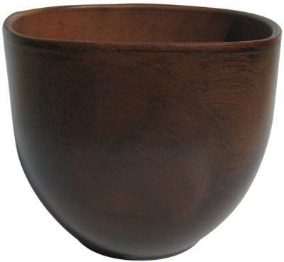 Dallas Glazed Dark Brown Wood Effect Ceramic Plant Pot (Dia)16Cm Price Comparisons | Compare The Build