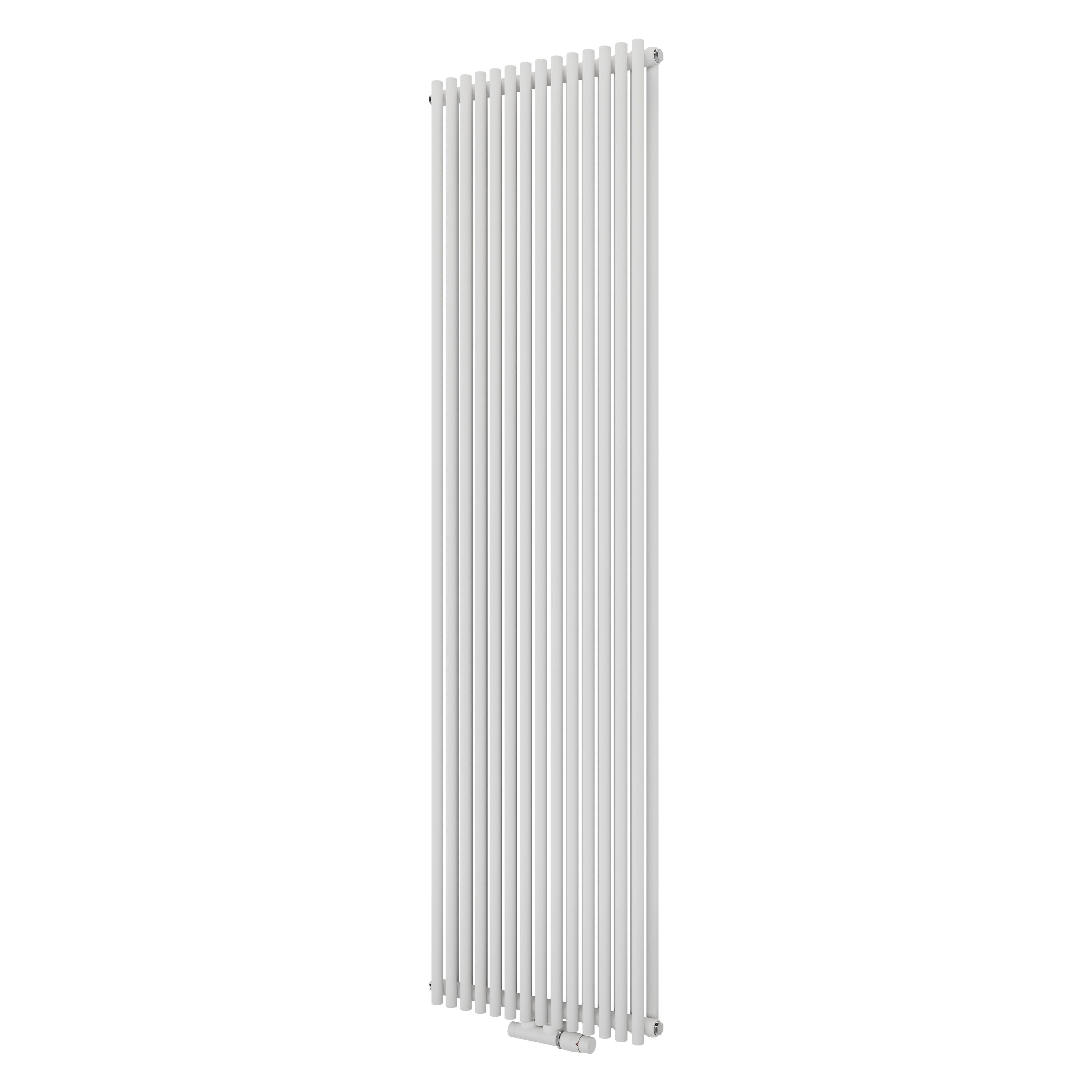 Ximax Gamba Duplex Satin White Vertical Designer Radiator, (W)505mm X (H)1800mm | Compare The Build