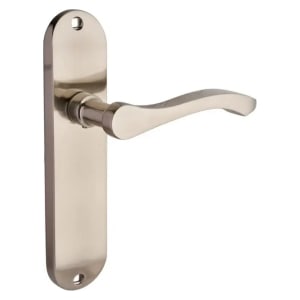 Capri Brushed Nickel Lever Latch Door Handle - 1 Pair | Compare The Build