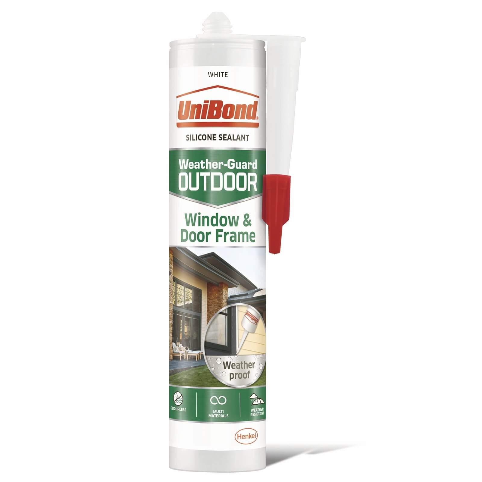 UniBond Sealant Window and Door Outdoor Cartridge White 392g | Compare The Build