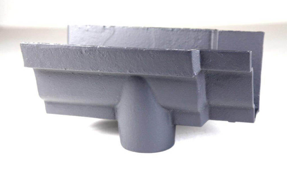 Cast Iron Moulded Ogee Gutter Running Outlet - 125mm for 65mm Downpipe Primed Price Comparisons | Compare The Build