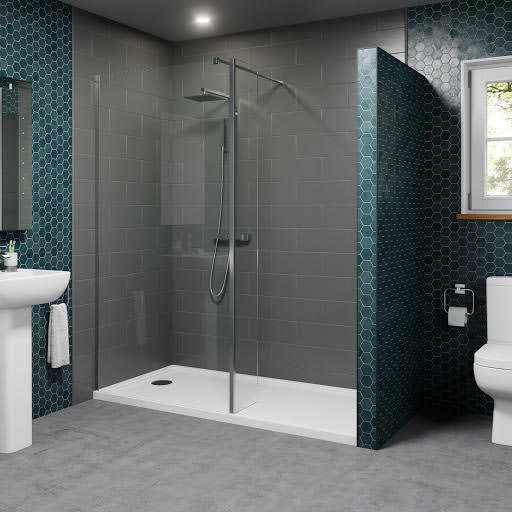 Diamond Walk In Shower Enclosure 1700 x 700mm - 1000mm Screen with Return Panel & Tray - 8mm Price Comparisons | Compare The Build