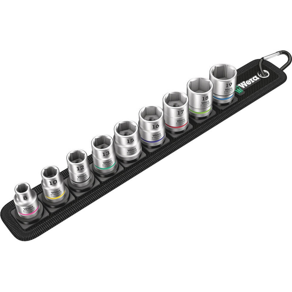 Wera 9 Piece 3/8 Drive Zyklop Socket Set 3/8" | Compare The Build