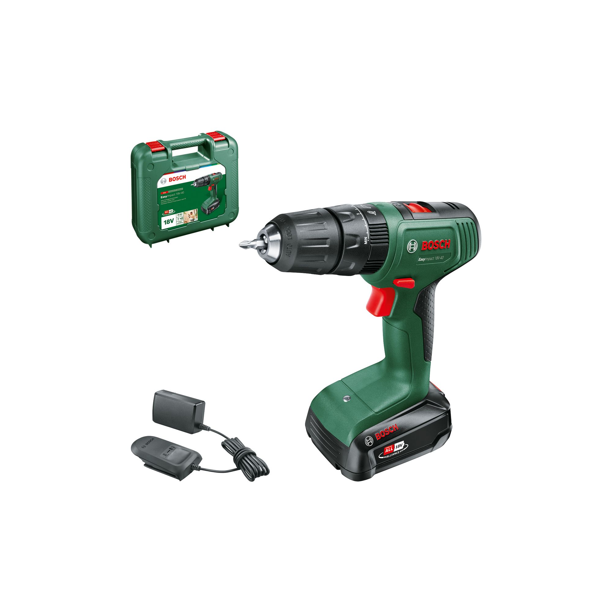 Bosch 18V 1 X 2.0Ah Li-Ion Cordless Combi Drill Easyimpact 18V-40 Price Comparisons | Compare The Build