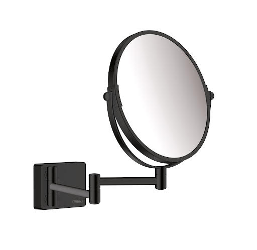 hansgrohe AddStoris Shaving Mirror Matt Black - 41791670 Price Comparisons | Compare The Build