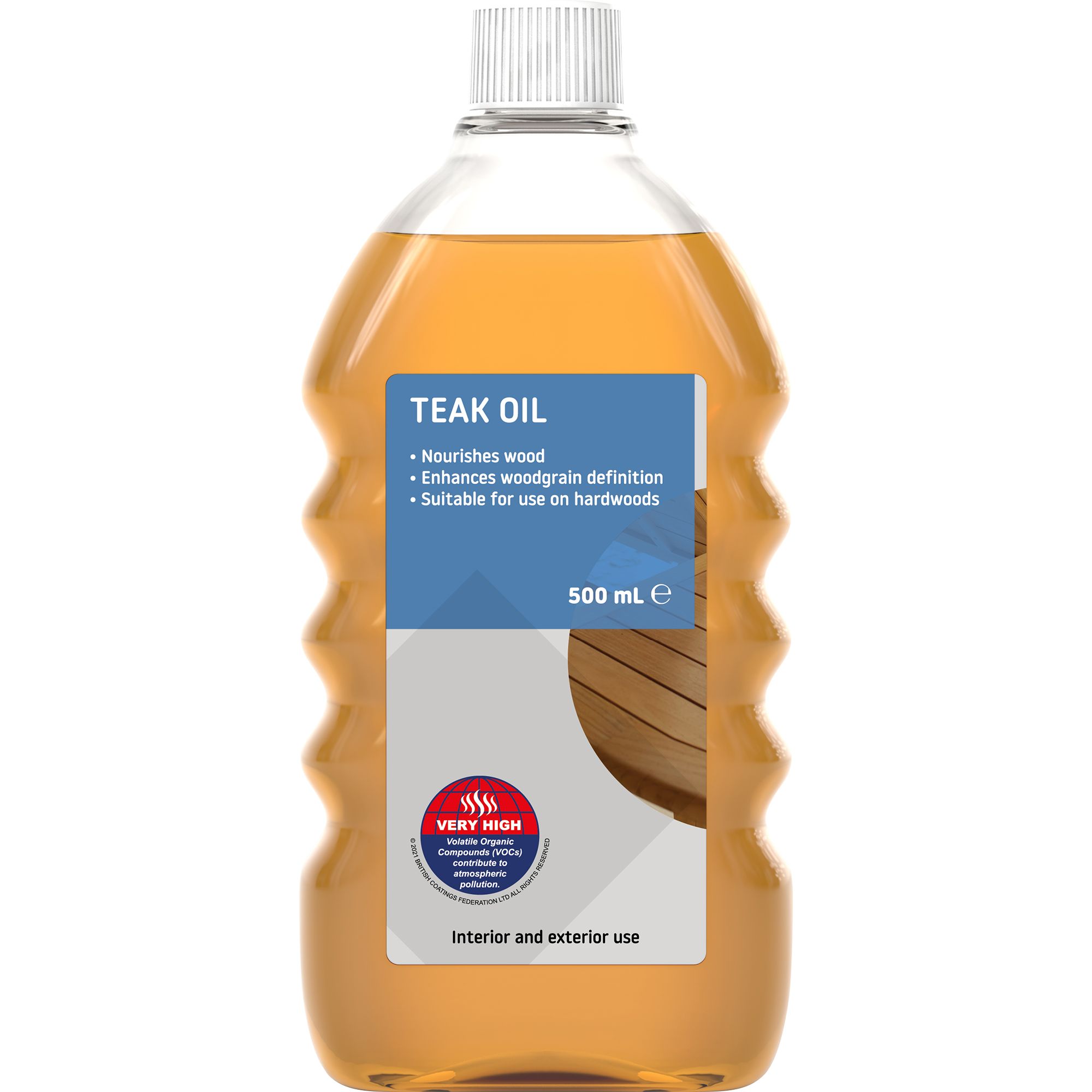 Transparent Brown Satin Teak Furniture Wood Oil, 500Ml | Compare The Build