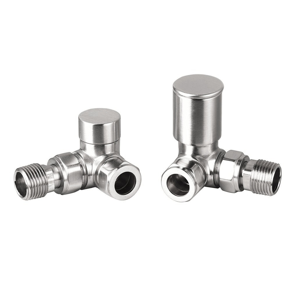 Radvalves UK Manual Valves, Round, Brushed Nickel Corner Price Comparisons | Compare The Build